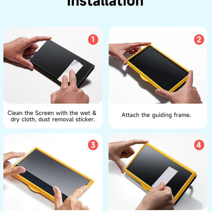 JSAUX 2-Pack Anti-Glare Screen Protector for Nintendo Switch 2, Matte Tempered Glass Protector Easy to Install with Guiding Frame 9H Hardness Scratch Resistant Accessories for Switch2