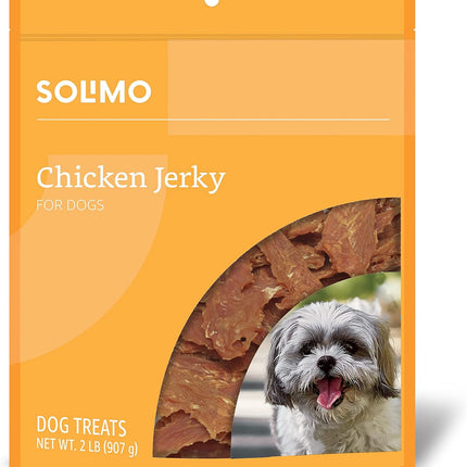 Amazon Brand - Solimo Chicken Jerky Dog Treats, 2 pounds (Packaging May