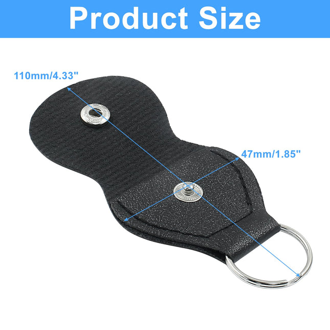 Guitar Picks Holder Case, Black + Brown, 2 Pcs
