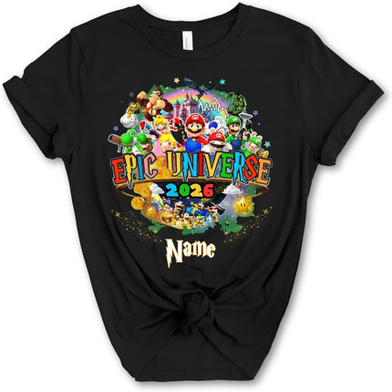 Universal Family Vacation Shirt Custom Epic Theme Park T-Shirt for Women | Men Natural