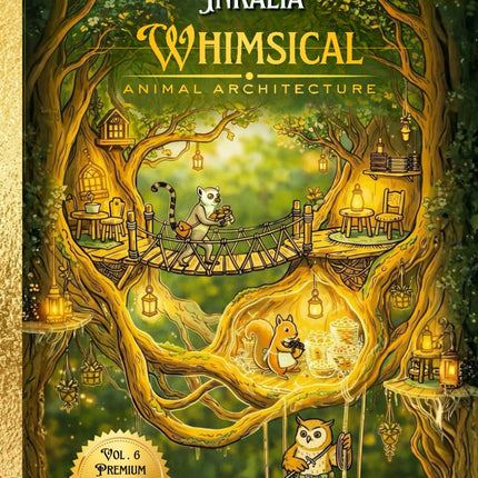 Inkalia Premium Ink Tracing: Whimsical Animal Architecture: Bold and Easy Relaxing Crafts for Adults. A Calm Drawing Book to Learn How to Draw ... Worlds (Inkalia Premium Ink Tracing Editions)
