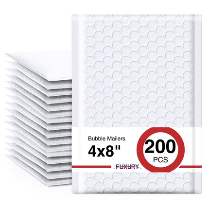 Bubble Mailers 6x10" 100 Pack White Padded Envelopes Usable Size 6x9
