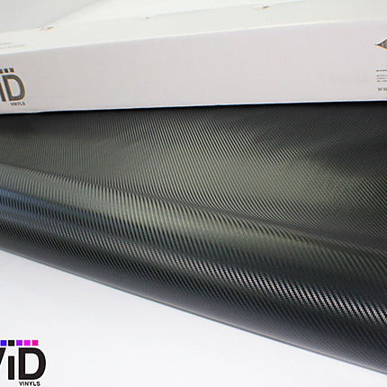 XPO Black Carbon Fiber 5ft x 1ft Car Wrap Vinyl Roll with Air Release