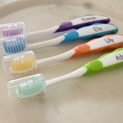 Personalized Kids Toothbrush with Name – Custom Engraved Soft Bristle Toothbrush for Toddlers & Kids – Back-to-School Gift, Stocking Stuffer, Bathroom Organizer