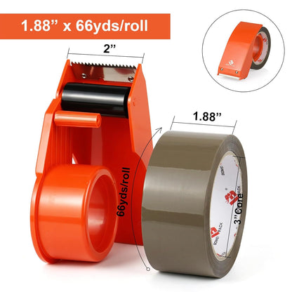 Heavy Duty Packing Tape with Dispenser, 1.88 in x 66 yd - photo 2