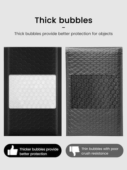 Black Bubble Mailers 4x8 Inches, 50 Pack - photo 4