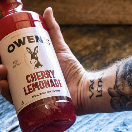 Owen’s Craft Mixers Live Nation Exclusive Cherry Lemonade 4 Pack | Handcrafted in USA | Premium Ingredients | Vegan & Gluten-Free Soda Mocktail & Cocktail Mixer