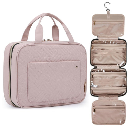 Toiletry Bag Travel Bag with Hanging Hook, Water-resistant Makeup Cosmetic Bag Travel Organizer for Accessories