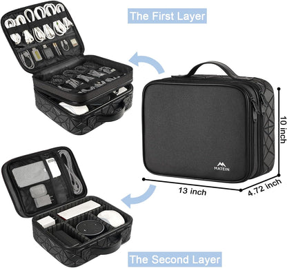 Cord Organizer Case with Adjustable Divider, DJ Cable File Bag for DJ Gear, Sound Instrument and Music - photo 2