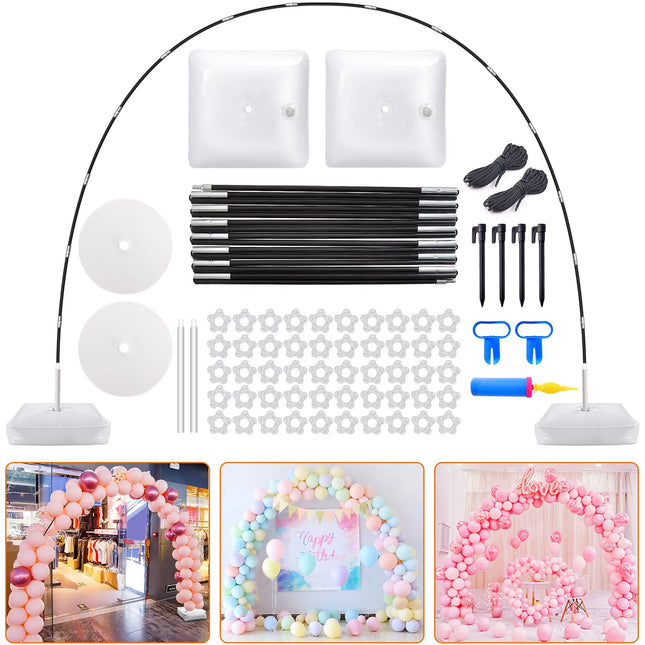 Balloon Arch Kit, 9FT Height & 10FT Width Adjustable Balloon Arch Stand Frame Garland Stand: Wedding Baby Shower Birthday Photo Backdrop