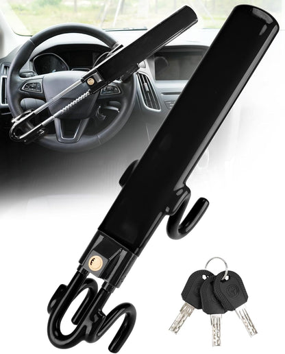 Steering Wheel Lock Anti-Theft Car Device Heavy Duty Security Car Lock Antitheft Locking Devices Great Deterrent