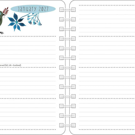 Birds of a Feather 2027 Weekly Planner Calendar