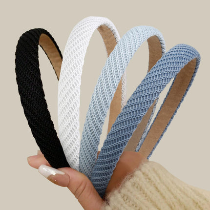 Headbands for Women Thin Knitted Hairbands Fashion Non Slip Headband for Women's Hair Cute Solid Colors Hair Accessories 4 PCS
