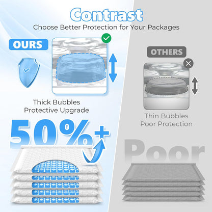 White Bubble Mailers 11.26 x 16 in, 25 Pack - photo 2