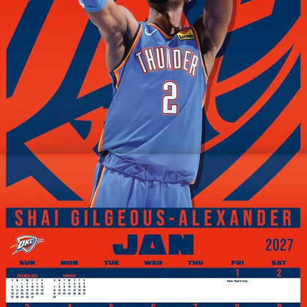 2027 NBA Superstars Wall Calendar