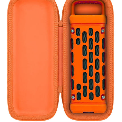 co2CREA for Turtlebox Ranger Loud Outdoor Portable Bluetooth 5.4 Speaker, Hard Carrying Case with Handle, Shockproof Protective Travel Storage Case, Orange