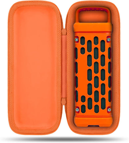 Orange Shockproof Hard Carrying Case with Handle for Ranger Loud Outdoor Bluetooth 5.4 Speaker