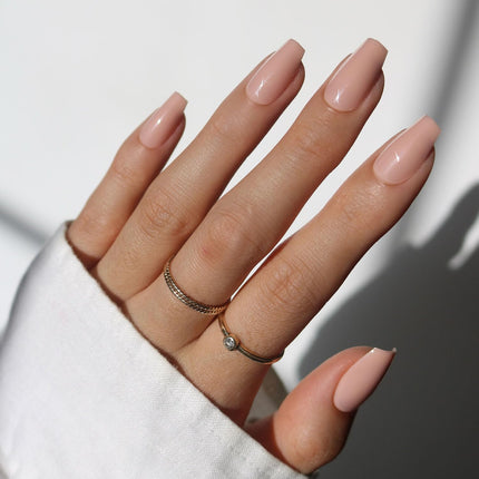 Press On Nails, Short Oval Magnetic, Fake Nails 30pc Nail Kit