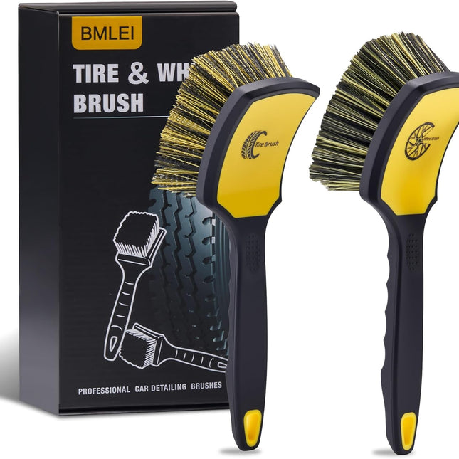 2 Pack Wheel & Tire Brush Set for Cars, Trucks & SUVs