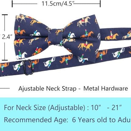 OCIA Cute Pattern Pre-tied Bow Tie Adjustable Bowties for Adult & Children