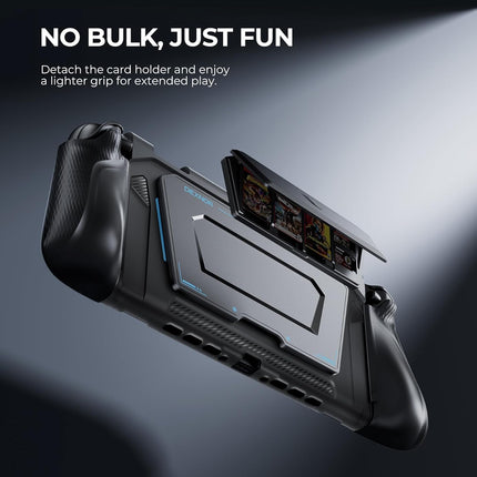 Dexnor for Nintendo Switch 2 Case 2025 Dockable Cover with Flip Stand & Detachable Magnetic Card Holder 3 Games 2 SD Card Storage & Ergonomic Grip & Quick-Release Joy-Con Design