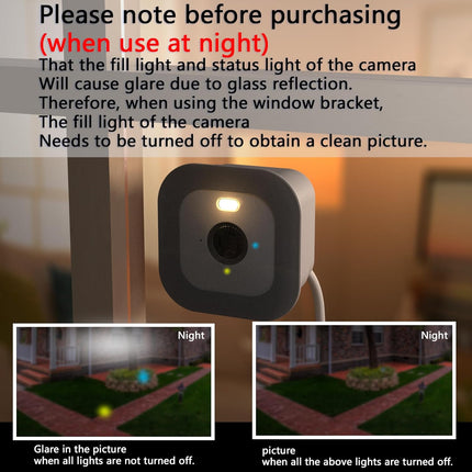 2 Pack Window Mount for Blink Mini 2, Blink Mini 2K+ (Newest Model) Camera, Adhesive Camera Holder for Blink Camera Indoor Window Glass Monitoring (Black)