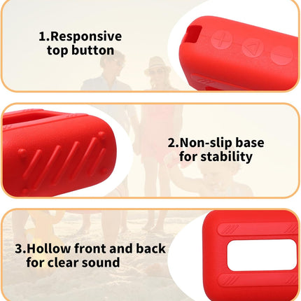 LTGEM Cover Case Compatible with JBL GO 4 Speaker, Soft Silicone Cover Case for JBL GO 4 Speaker, Black
