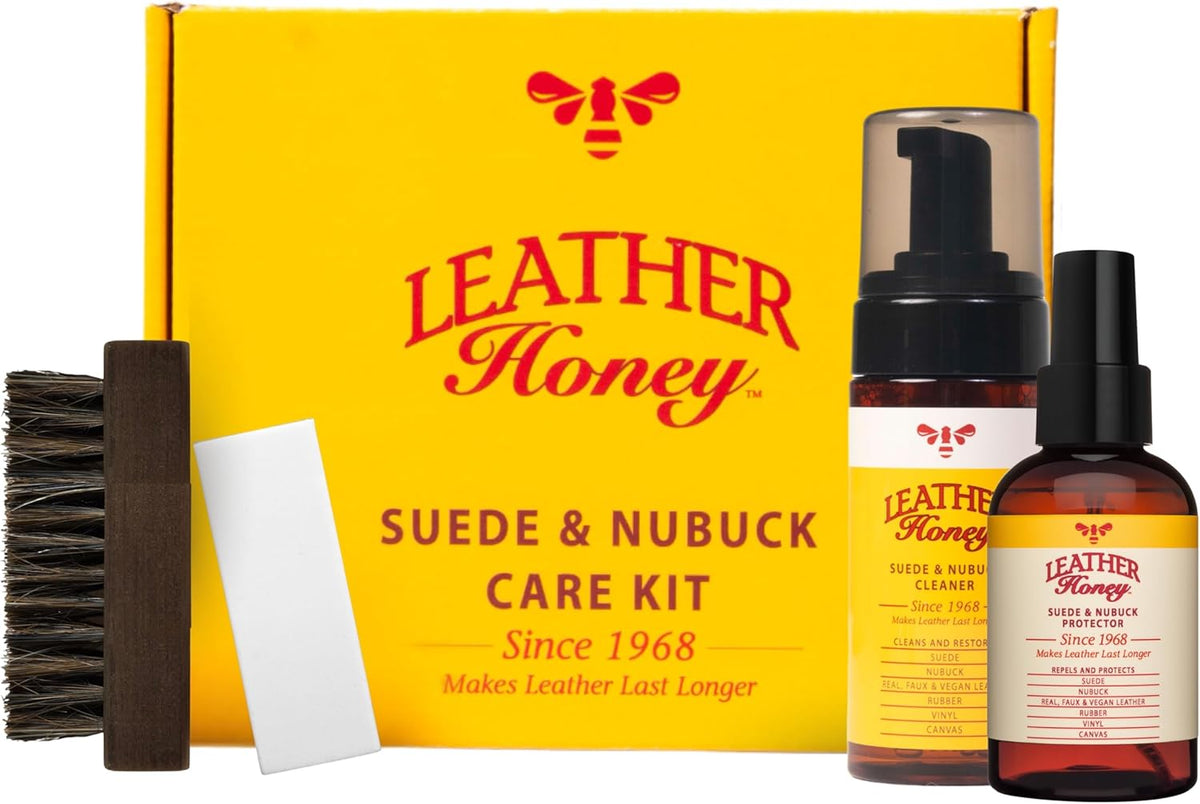 Suede & Nubuck Care Kit with Cleaner, Protector, Brush & Eraser