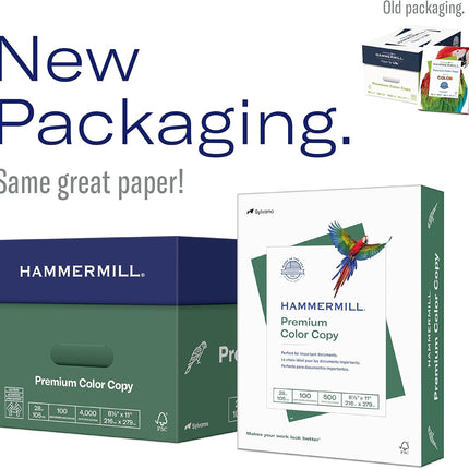 Hammermill Printer Paper, Premium Color 28 lb Copy Paper, 3 Hole - 100 Bright, Made in the USA, 102500R - 1 Ream (500 Sheets)