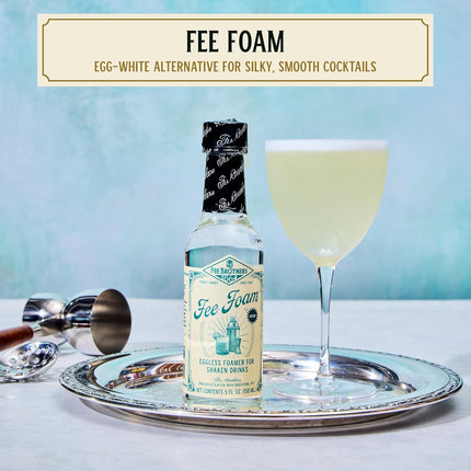 Fee Brothers Fee Foam - Cocktail Foamer and Mixer, Egg Substitute, Vegan-Friendly, Gluten Free, 5 fl oz