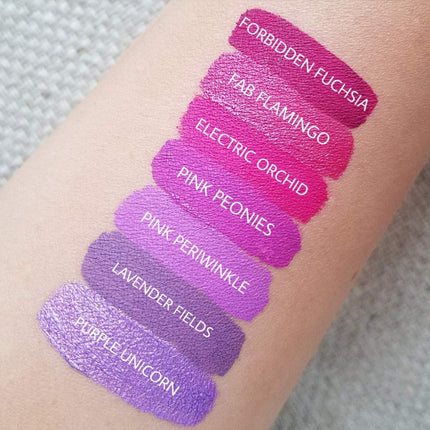 Aromi Bright Pink Matte Liquid Lipstick | Magenta Fuchsia Lip Color with Blue Undertones, Vegan, Cruelty-free, Smudge Proof, Transfer Proof, Long-lasting (Pink Peonies)