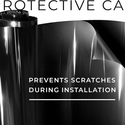 VViViD+ Ultra Gloss Premium Vinyl Car Wrap Film (1ft x 5ft, Gloss Piano Black)