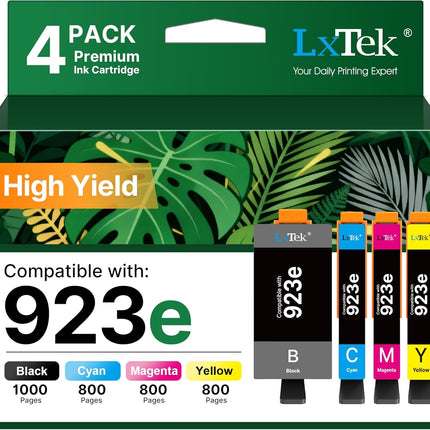 923e 923 Ink Cartridges for HP Printers with Chip Replacement for HP 923XL Ink Cartridges Combo Pack for HP923 OfficeJet Pro 8135e 8130e 8139e 8138e 8122e 8120 8124e 8125e 8130 8132e 8134e Printer