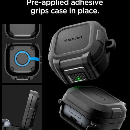 Drop-Protection Cover for Samsung Galaxy Buds 4 Pro Case, Galaxy Buds 4 Case (2026) with Secure Locking Protection - Matte Black