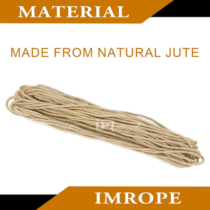 4mm x 400 Feet Natural Jute Rope, Twine for Gardening Tomato Climbing Plant Tie Floristry Crafts Gift Wrapping Packing Decor