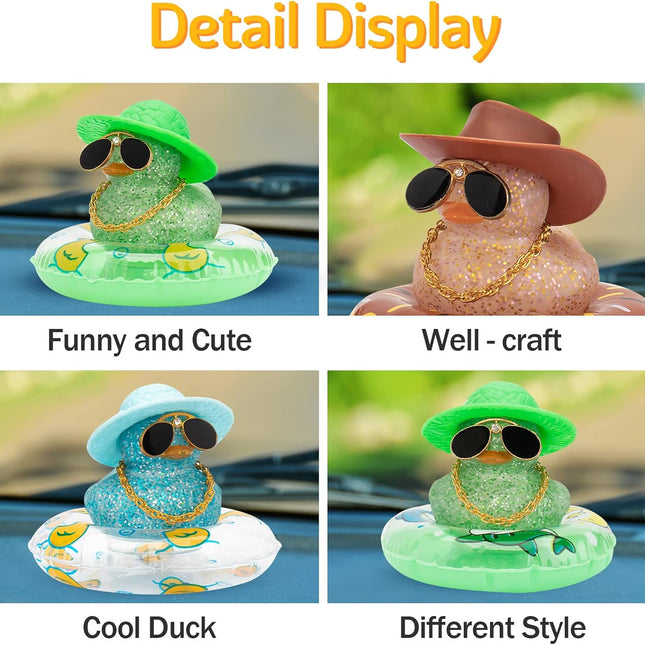 Car Duck Dashboard Ornament with Accessories