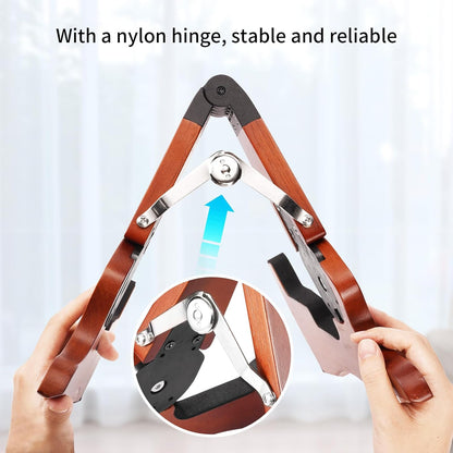 Wooden Guitar Stand - Collapsible Electric Bass Guitar Floor Stand Foldable for Acoustic, Banjo,Ukulele - photo 2