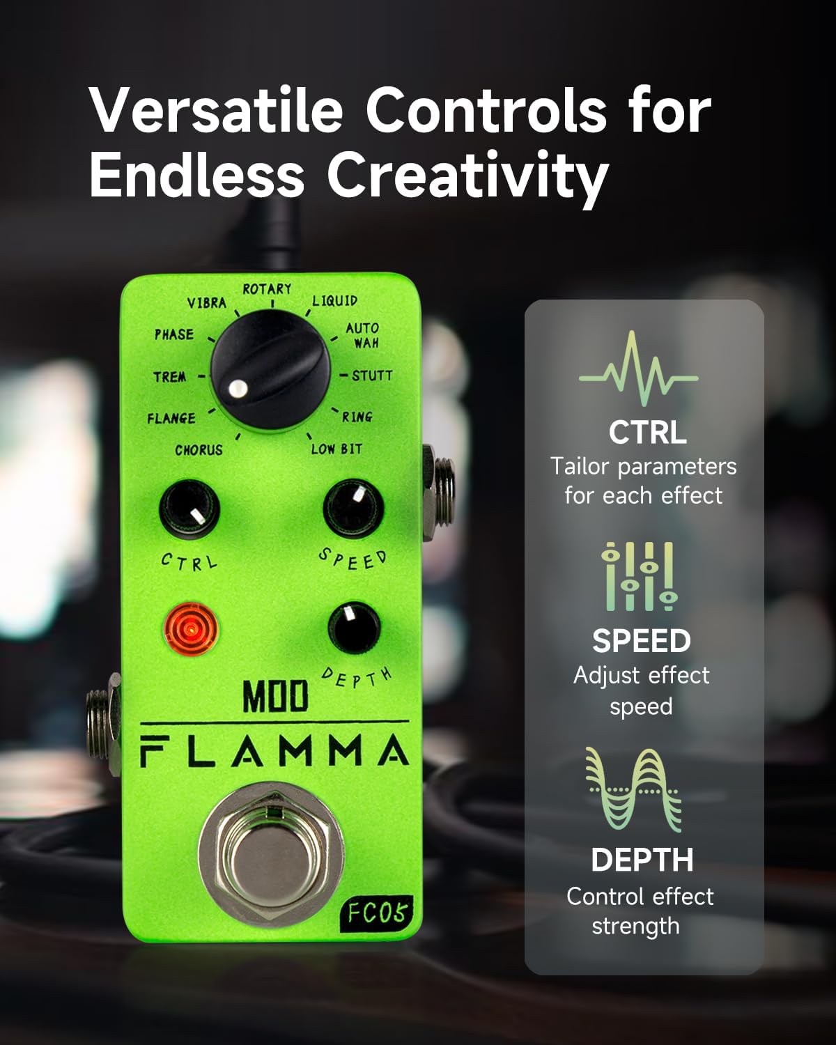 Mini Modulation Pedal with 11 Effects - photo 3