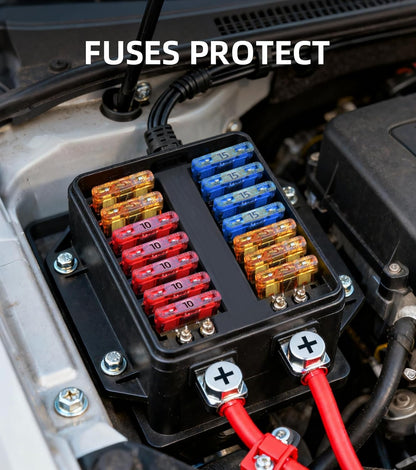 25Pcs Standard Car Fuse Kit -Standard Blade Fuses Automotive - Replacement Fuses Assortment Kit for - photo 4