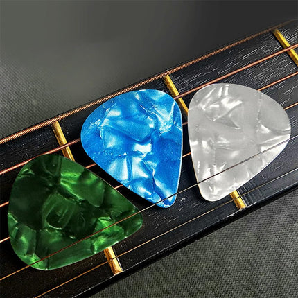 20 Pack Guitar Picks 4 Different Thickness Colorful Celluloid Guitar Picks Plectrums for Acoustic Guitar, Electric Guitar, Bass, Ukulele 0.46mm/0.71mm/0.81mm/0.96mm