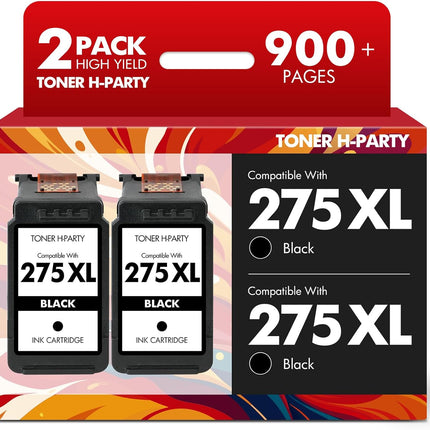 275 275XL TR4720 Black Ink Cartridges for Canon PG-275 Black Ink Cartridges for Canon Printers PIXMA TR4720 TS3722 TS3700 TR4700 TS3522 TS3500 TS3520 TS3720 TR4722 (2 Pack, Black*2)