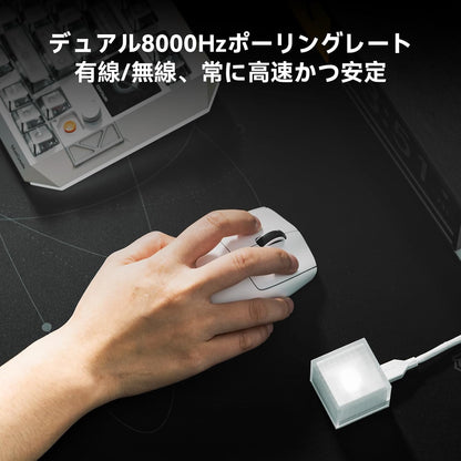 Lightweight Mouse, Wireless Gaming Mouse, 49g, 8K Polling, 30K DPI Sensor, 215 Hr Battery, 2.4G/USB-C - photo 3