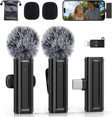 Wireless Mini Microphone for iPhone, iPad, Android
