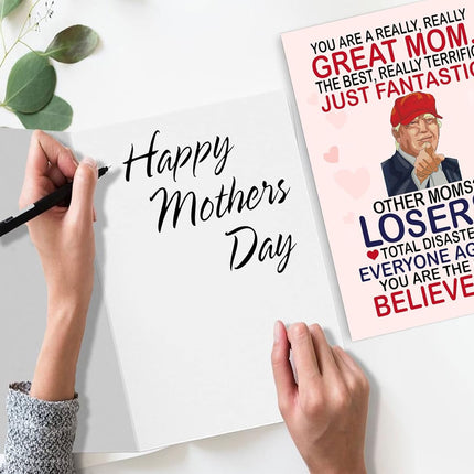 Funny Mothers Day Card Gifts for Mom, Wife - Mothers Day Gifts for Mom from Daughter, Son, Kids, Husband on Mothers Day - Heartfelt Message to Mother, Perfect for Birthday, Mothers Day Gifts, Humorous Mom Greeting Cards, Premium Quality