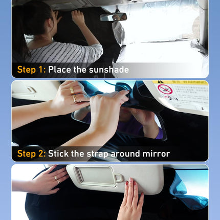 Windshield Sunshade Compatible for Toyota RAV4 2019-2024 2025 2026 - photo 5