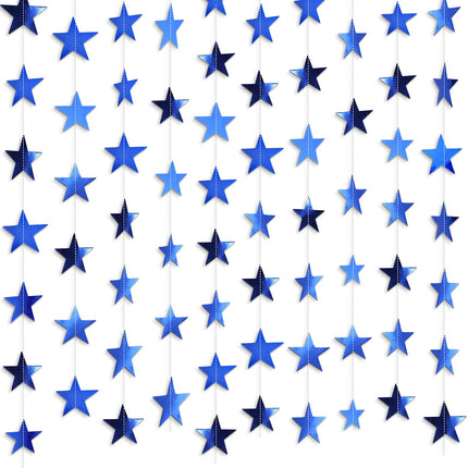 130 ft Star Garland Banner Decor, Gold