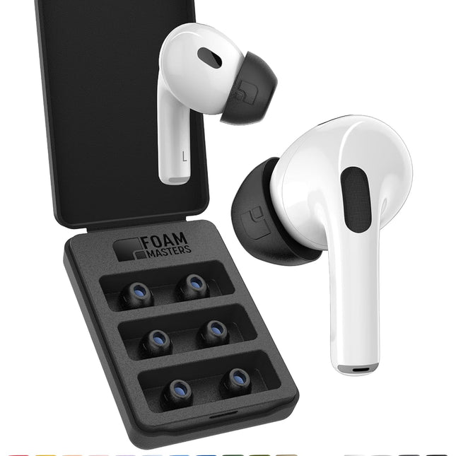 Ultra-Premium Memory Foam Ear Tips for AirPods Pro 1st & 2nd Gen | 3 Pairs | New Ver. | Secure Fit | Super Comfort 