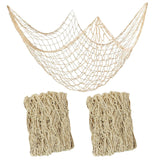 2 PCS Fish Net Decorations,80 x 40 Inch,Ocean Themed Party Decor