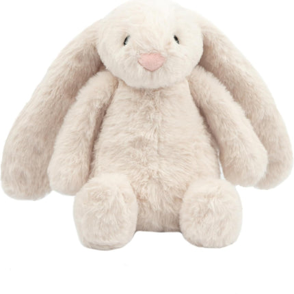 Best Pet Supplies Interactive Squeaky Dog Chew Toy, Ideal Dog Toys for Chewers, Small, Medium & Large Dogs, and Fetch Lovers - Bunny (Beige), Large