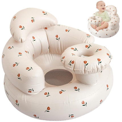 Inflatable Baby Seat for Baby 6-36 Months, Waterproof Inflatable Chair with Tray, Blow up Chair with Air Pumps, Sofa for Sitting Up, Shower, ...